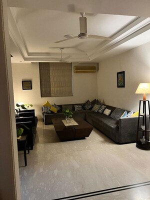 Living Room in 4 BHK Builder Floor at Gulmohar Park – for Rent
