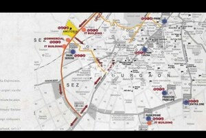 3.5 BHK Builder Floor – Map Location View at BPTP Amstoria, Sector 102 - for Rent