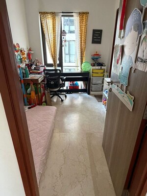 Balcony in 3 BHK Apartment at Lodha Parkside, Worli – for Rent