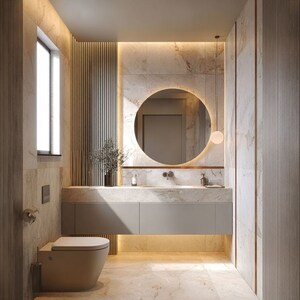 Bathroom in 3 BHK Apartment at TDI City Kingsbury, Kundli – for Sale