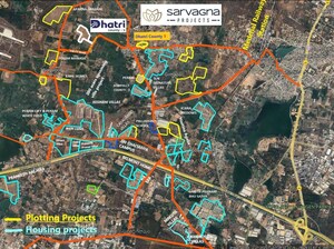  Plot – Map Location View at Kompally - for Sale