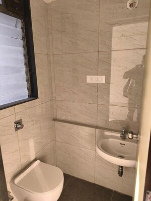 Bathroom in 2 BHK Apartment at Chandak 34 Park Estate, Goregaon West – for Rent