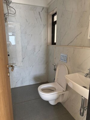 Bathroom in 3 BHK Apartment at Versova – for Rent