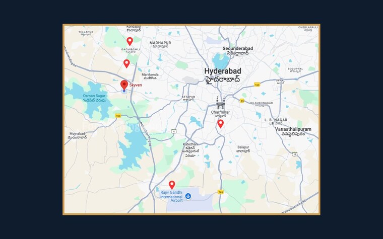 Map Location, elegantea-skyven 4 Bedroom 5662 Sq.Ft. Apartment In Kokapet Hyderabad 10278151