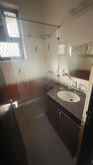 Attached Bathroom in 3 BHK Builder Floor at Sushant Lok I – for Rent