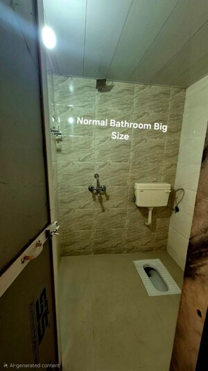 Bathroom in 1 BHK Apartment at Ulwe Sector 19 – for Rent