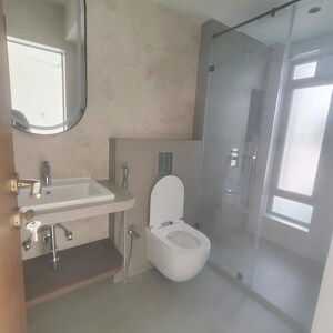 Bathroom in 3 BHK Apartment at Rohan Lifescapes Aquino, Prabhadevi – for Rent