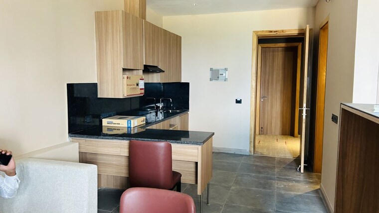 Kitchen, paras-square-service-apartments Studio 910 Sq.Ft. Apartment In Sector 63a Gurgaon 10278472