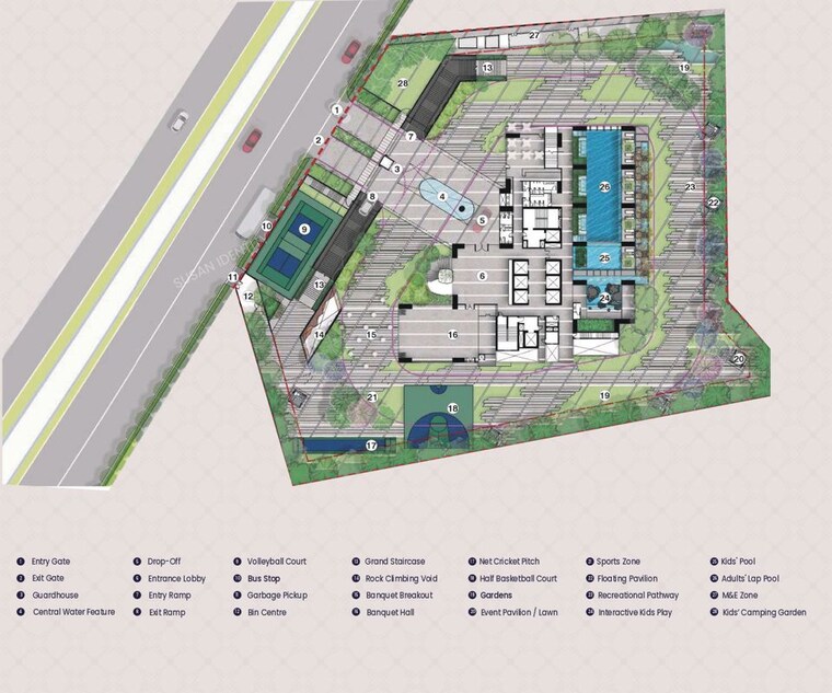 Master Plan, navanaami-one 3.5 Bedroom 2437 Sq.Ft. Apartment In Kokapet Hyderabad 10278455