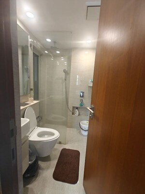 Bathroom in 2 BHK Apartment at Hiranandani Atlantis, Powai – for Rent