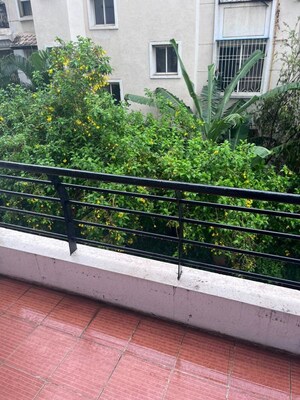 Balcony in 3 BHK Apartment at Anjor Apartment, Baner – for Rent
