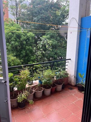 Balcony in 3 BHK Apartment at Anjor Apartment, Baner – for Rent