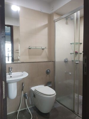 Bathroom in 2.5 BHK Apartment at DB Woods, Goregaon East – for Rent