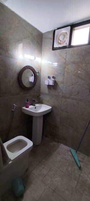Bathroom in 2 BHK Builder Floor at Malviya Nagar – for Rent