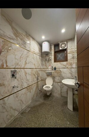 Bathroom in 2 BHK Builder Floor at Malviya Nagar – for Rent
