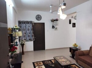Living Room in 1 BHK Apartment at Ramky Towers Gachibowli, Gachibowli – for Rent