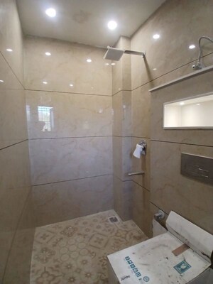 Bathroom in 3 BHK Apartment at Chattarpur – for Rent