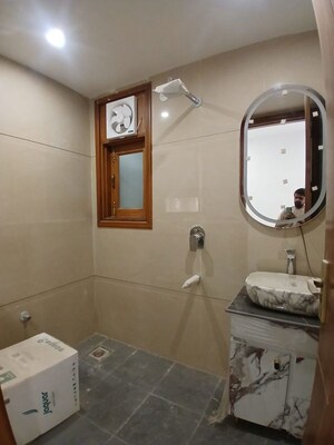 Bathroom in 3 BHK Apartment at Chattarpur – for Rent