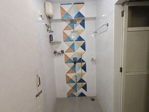 Bathroom in 2 BHK Apartment at Rajvilas Hawa Mahal Chs, Manpada – for Rent