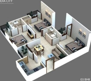 Floor Plan in 3 BHK Apartment at Ireo The Grand Arch, Sector 58 – for Sale
