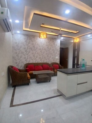 Living Room in 3 BHK Apartment at Chattarpur – for Rent
