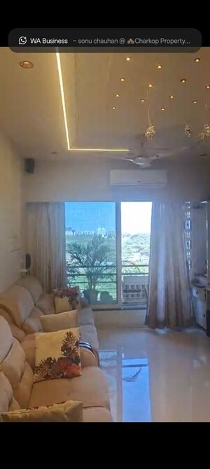 Living Room in 2 BHK Apartment at Gurukrupa Marina Enclave, Malad West – for Rent