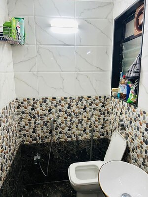 Bathroom in 2.5 BHK Apartment at Kanakia Samarpan, Borivali East – for Rent
