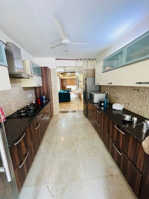 Kitchen in 3 BHK Builder Floor at Sector 57 – for Rent