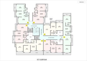Floor Plan in 1 BHK Apartment at Shreya Darshan, Zanzroli – for Sale