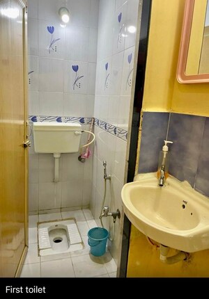 Bathroom in 1 BHK Apartment at Ghansoli Sector 6 – for Sale