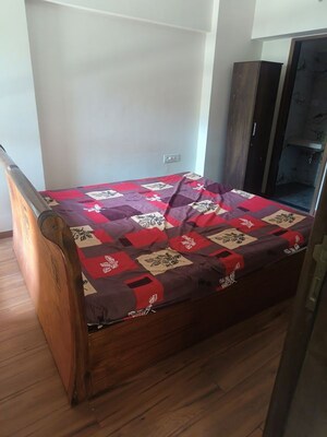 Bedroom in 2 BHK Apartment at Krishna Fairmont, Wakad – for Rent