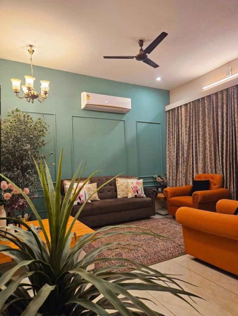 Living Room, omaxe-new-chandigarh 3 Bedroom 1936 Sq.Ft. Apartment In North Mullanpur Chandigarh 9759357