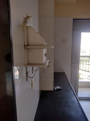 Bathroom in 1 BHK Apartment at Chavandai Residency II, Kalwa – for Rent