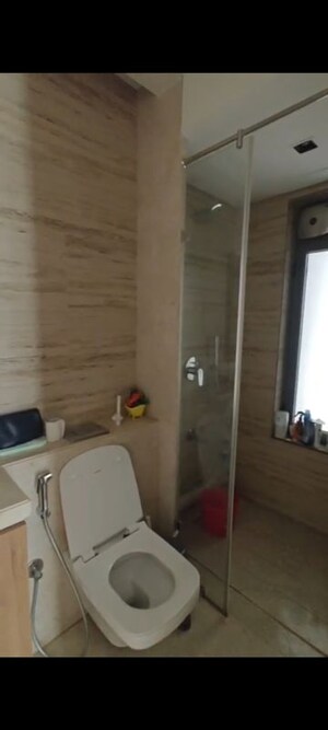 Bathroom in 3 BHK Apartment at Rustomjee Seasons Bandra East, Bandra East – for Rent