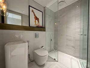 Bathroom in 3 BHK Apartment at Rustomjee Crown, Prabhadevi – for Sale