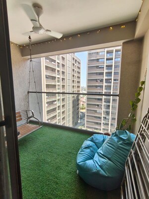 Balcony in 3 BHK Apartment at Addor Cloud 9, Satellite – for Rent