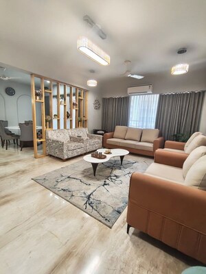 Living Room in 3 BHK Apartment at Addor Cloud 9, Satellite – for Rent