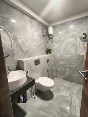 Bathroom in 3 BHK Apartment at Addor Cloud 9, Satellite – for Rent