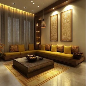 Living Room in 3.5 BHK Villa at Bidadi – for Sale