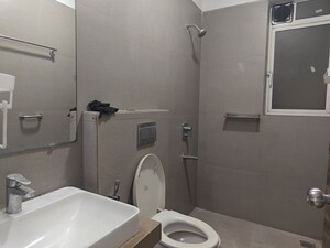 Bathroom in 3 BHK Apartment at Akshar Alvario, Seawoods – for Rent