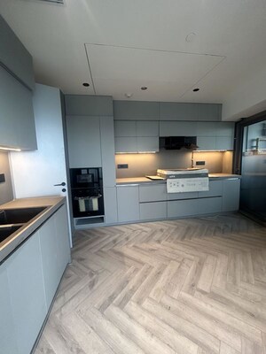 Kitchen in 3 BHK Apartment at Lodha World View, Worli – for Sale