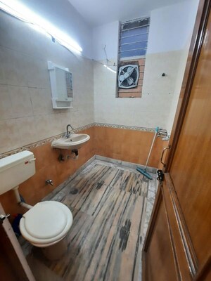 Bathroom in 2 BHK Builder Floor at Malviya Nagar – for Rent