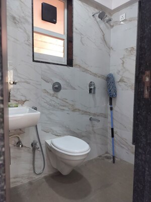 Bathroom in 2 BHK Apartment at Jay Kasturi Homes, Ravet – for Rent
