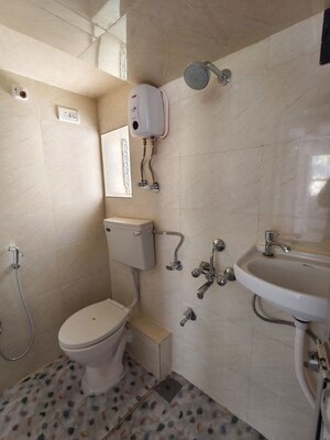 Bathroom in 1 BHK Apartment at Bandra West – for Rent