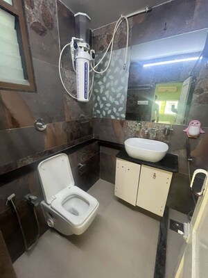 Attached Bathroom in 3 BHK Apartment at Bodakdev – for Rent