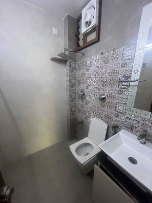 Bathroom in 3 BHK Apartment at Bodakdev – for Rent