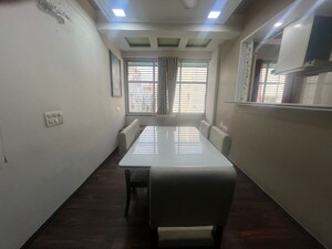 Dining area in 3 BHK Apartment at Bodakdev – for Rent