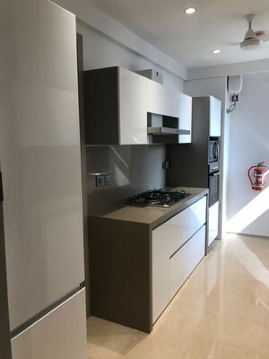 Kitchen in 3.5 BHK Apartment at Rustomjee Seasons Bandra East, Bandra East – for Rent