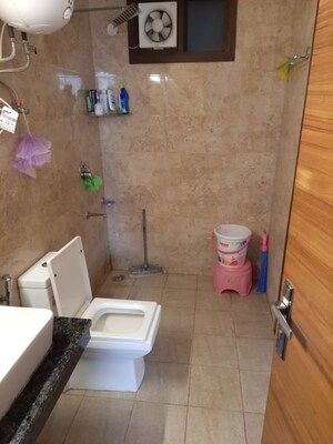 Bathroom in 2 BHK Builder Floor at Malviya Nagar – for Rent