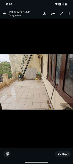 Balcony in 2 BHK Independent House at RWA Apartments, Sector 31 – for Rent